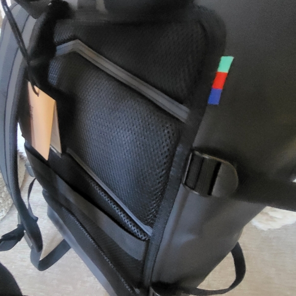 Black Roll-Top Backpack - Picture 3 of 10